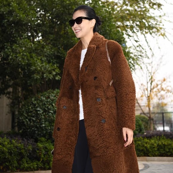 AmandaX 100% Turkish Imported 'Icelandic Wrap' Sheepskin Fur Outerwear S - Picture 3 of 16